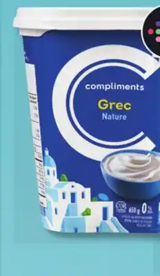 IGA COMPLIMENTS GREEK YOGURT offer