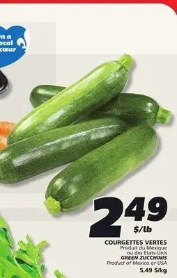 IGA GREEN ZUCCHINIS offer