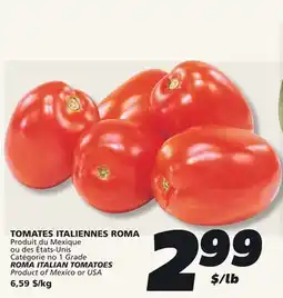 IGA ROMA ITALIAN TOMATOES offer