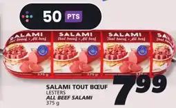 IGA LESTERS ALL BEEF SALAMI offer