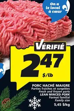 IGA LEAN MINCED PORK offer