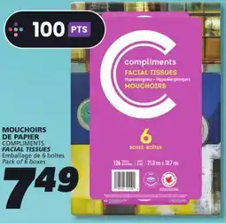 IGA COMPLIMENTS FACIAL TISSUES offer