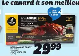 IGA LAC BROME CONFIT HALF DUCK offer