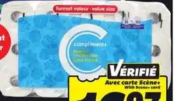 IGA COMPLIMENTS BATHROOM TISSUE offer