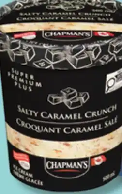 IGA CHAPMAN'S SUPER PREMIUM PLUS ICE CREAM offer