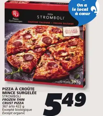IGA STROMBOLI FROZEN THIN CRUST PIZZA offer