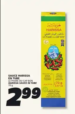 IGA LE PHARE DU CAP BON HARISSA SAUCE IN TUBE offer