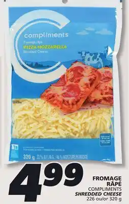 IGA COMPLIMENTS SHREDDED CHEESE offer