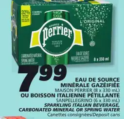 IGA MAISON PERRIER CARBONATED MINERAL offer