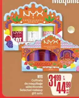 Jean Coutu NYX Selected makeup gift sets offer