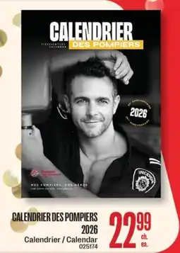 Jean Coutu CALENDRIER DES POMPIERS 2026 Calendar offer
