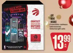 Jean Coutu AXE, DOVE, DEGREE Selected gift sets offer