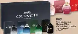 Jean Coutu COACH Mini fragrances Men 4-pc. gift set offer