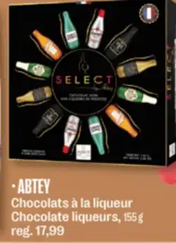 Jean Coutu ABTEY Chocolate liqueurs offer