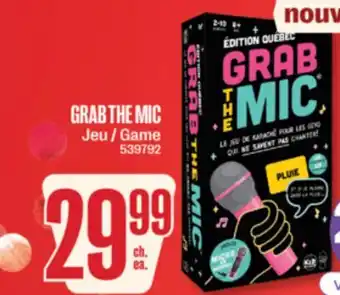 Jean Coutu GRAB THE MIC Game offer