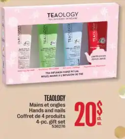 Jean Coutu TEAOLOGY Hands and nails 4-pc. gift set offer