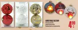 Jean Coutu CHRISTMAS FACTORY Selected ornaments offer