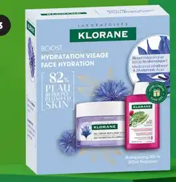 Familiprix KLORANE BOOST Face hydration, 2 pieces offer
