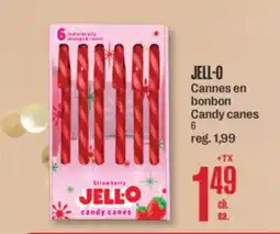 Jean Coutu JELL-O Candy canes offer
