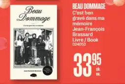 Jean Coutu BEAU DOMMAGE Jean-François Brassard Book offer
