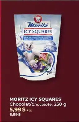 Familiprix MORITZ ICY SQUARES, Chocolate, 250 g offer