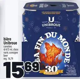 Metro BIÈRE UNIBROUE | BEER offer