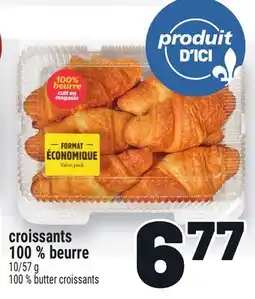 Metro CROISSANTS 100 % BEURRE | 100 % BUTTER CROISSANTS offer