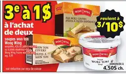 Metro SOUPES WON TON WONG WING | WONG WING FROZEN WON TON SOUP offer