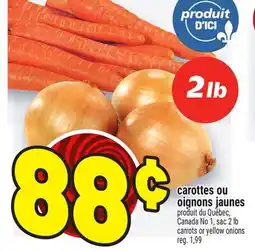 Metro CAROTTES OU OIGNONS JAUNES | CARROTS OR YELLOW ONIONS offer