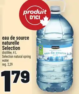 Metro EAU DE SOURCE NATURELLE SELECTION | SELECTION NATURAL SPRING WATER offer