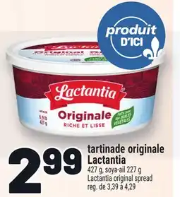 Metro TARTINADE ORIGINALE LACTANTIA | LACTANTIA ORIGINAL SPREAD offer