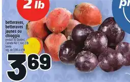 Metro BETTERAVES, BETTERAVES JAUNES OU CHIOGGIA | BEETS offer