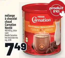 Metro MÉLANGE À CHOCOLAT CHAUD CARNATION NESTLÉ | NESTLÉ CARNATION HOT CHOCOLATE MIX offer