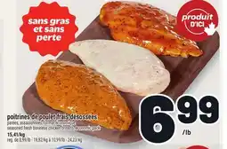 Metro POITRINES DE POULET FRAIS DÉSOSSÉES | SEASONED FRESH BONELESS CHICKEN BREASTS offer