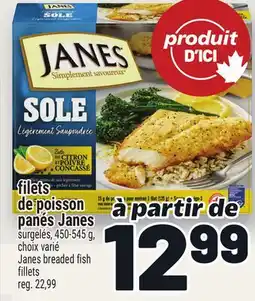 Metro FILETS DE POISSON PANÉS JANES | JANES BREADED FISH FILLETS offer
