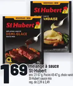 Metro MÉLANGE À SAUCE ST-HUBERT | ST-HUBERT SAUCE MIX offer