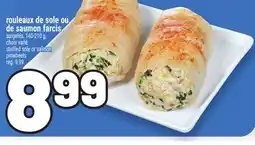 Metro ROULEAUX DE SOLE OU DE SAUMON FARCIS | STUFFED SOLE OR SALMON PINWHEELS offer