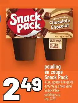 Metro POUDING EN COUPE SNACK PACK | SNACK PACK PUDDING CUP offer