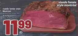 Metro VIANDE FUMÉE STYLE MONTRÉAL | MONTRÉAL STYLE SMOKED MEAT offer
