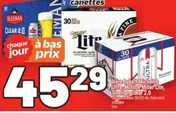 Metro BIÈRE LABATT MICHELOB ULTRA, MOLSON MILLER LITE, SLEEMAN CLEAR 2.0 | CONSIGNE BEER offer