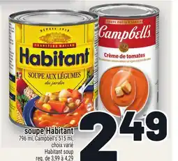 Metro SOUPE HABITANT | HABITANT SOUP offer