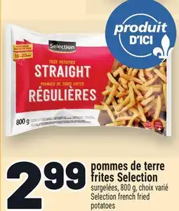 Metro POMMES DE TERRE FRITES SELECTION | SELECTION FRENCH FRIED POTATOES offer