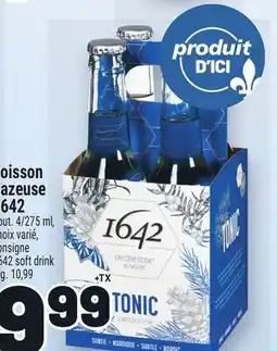 Metro BOISSON GAZEUSE 1642 | 1642 SOFT DRINK offer