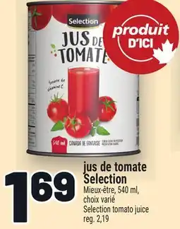 Metro JUS DE TOMATE SELECTION | SELECTION TOMATO JUICE offer
