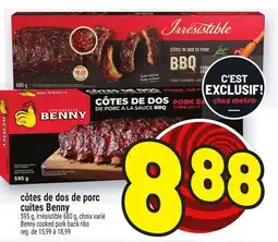 Metro CÔTES DE DOS DE PORC CUITES BENNY | BENNY COOKED PORK BACK RIBS offer