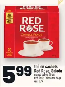 Metro THÉ EN SACHETS RED ROSE, SALADA | RED ROSE, SALADA TEA BAGS offer