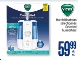 Jean Coutu VICKS Selected humidifiers offer
