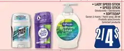 Jean Coutu LADY SPEED STICK, SPEED STICK, Deodorants, SOFTSOAP Hand soap Selected products offer