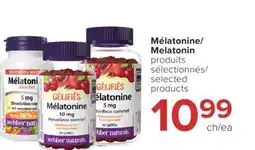 Jean Coutu WEBBER NATURALS Melatonin selected products offer
