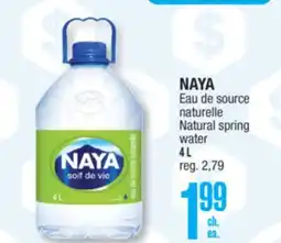 Jean Coutu NAYA Natural spring water offer